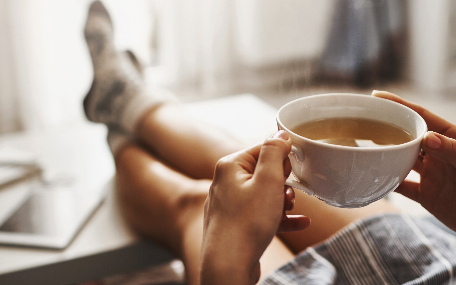Infusion de tisane chaude et naturelle, idéale pour l'hydratation et le bien-être quotidien