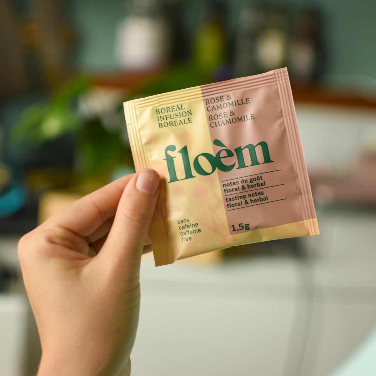 Herbal tea in individual sachets - Rose & Chamomile