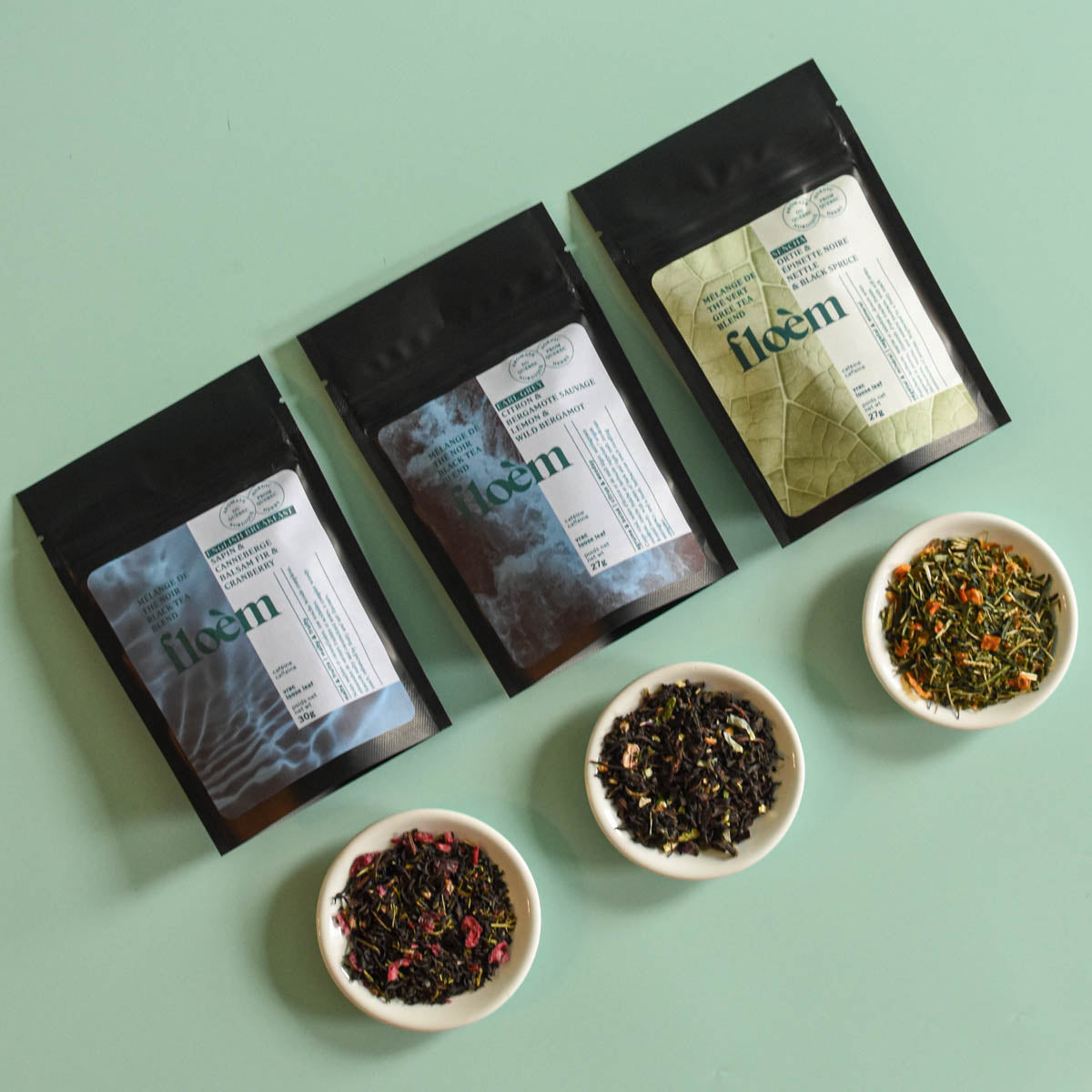 Set of 3 Teas - Sencha, Earl Grey, English Breakfast - Limited Edition