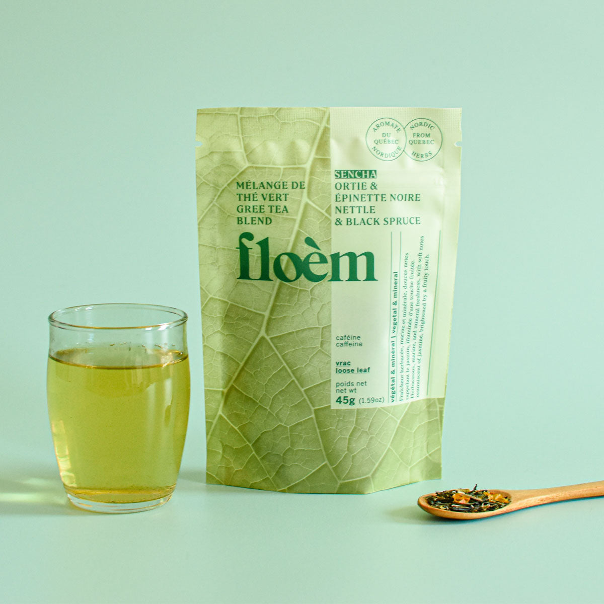 Loose Leaf Tea – Sencha Green Tea, Nettle & Black Spruce