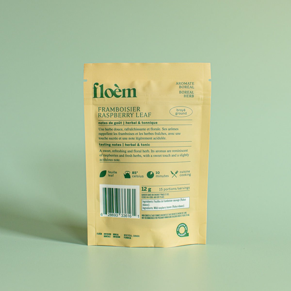Framboisier, feuille - Ingrédients - Floèm