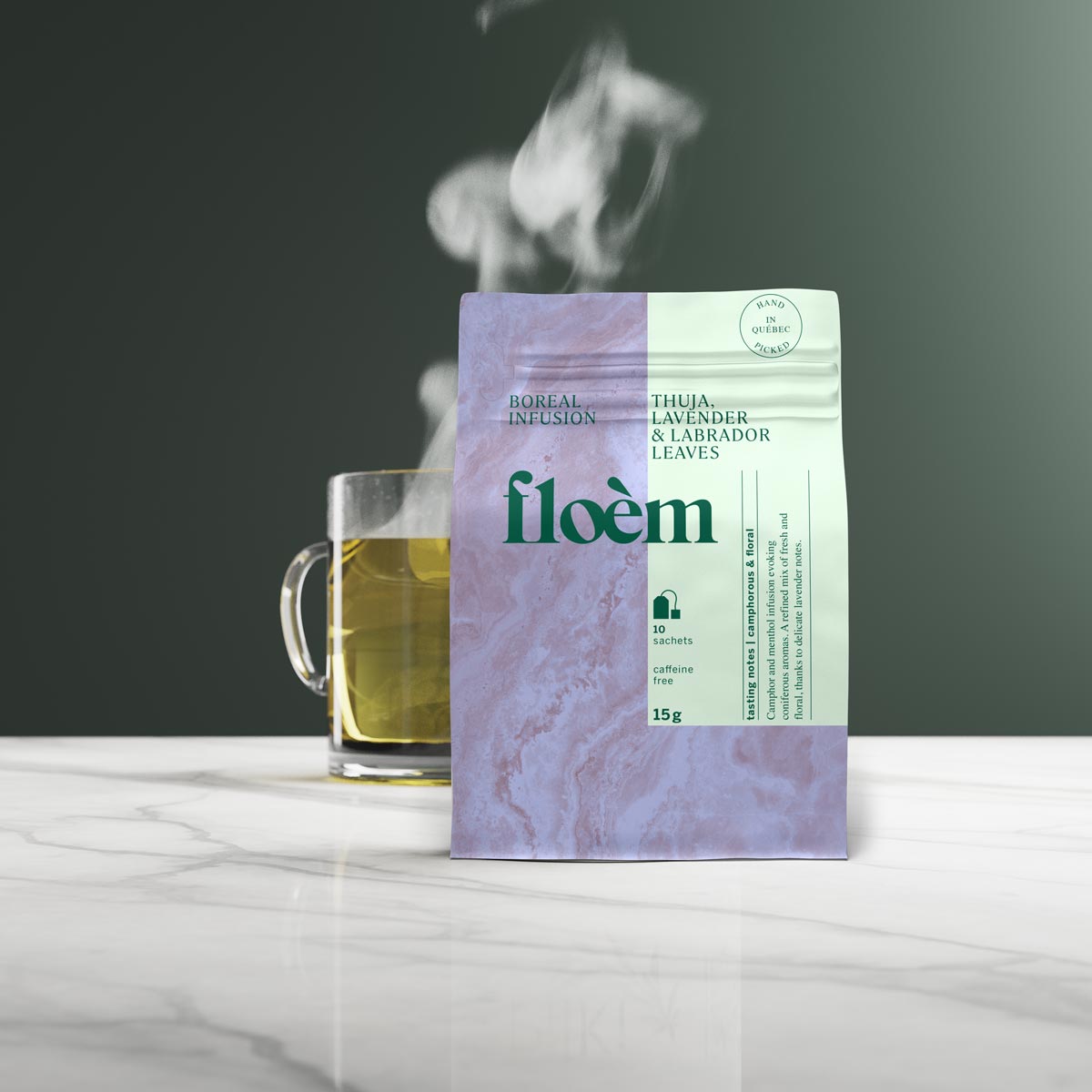 Tisane en sachets Thuya, Lavande & feuilles du Labrador - Tisane - Floèm