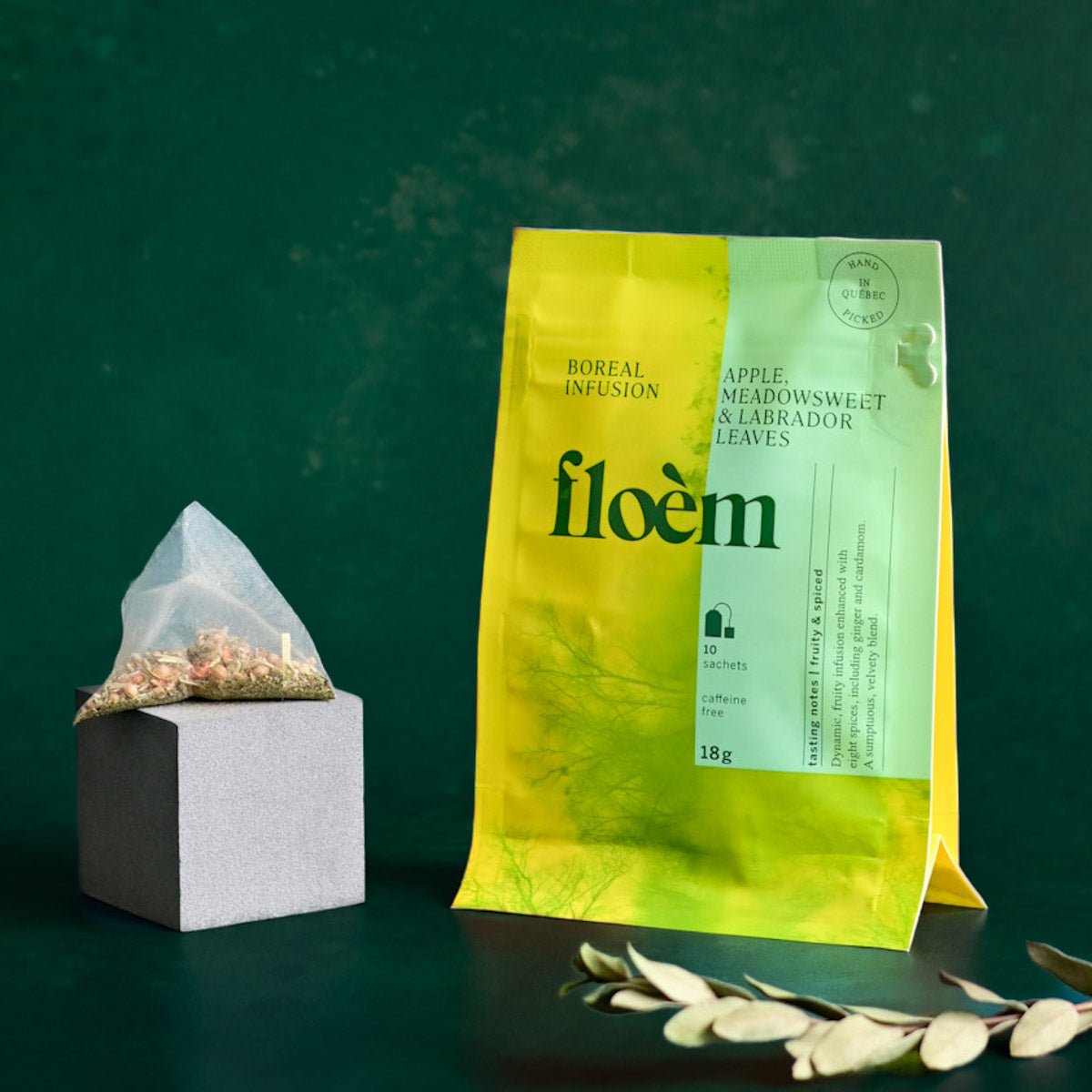 Tisane en sachets - Pomme, reine des prés & feuilles du Labrador - Tisane - Floèm