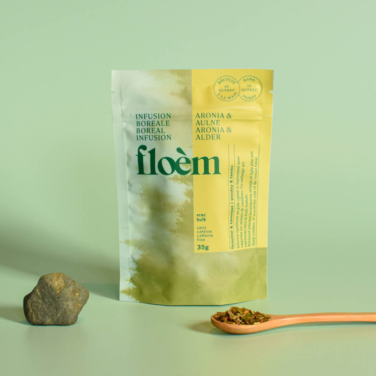 Sac tisane en vrac aronia et aulne.