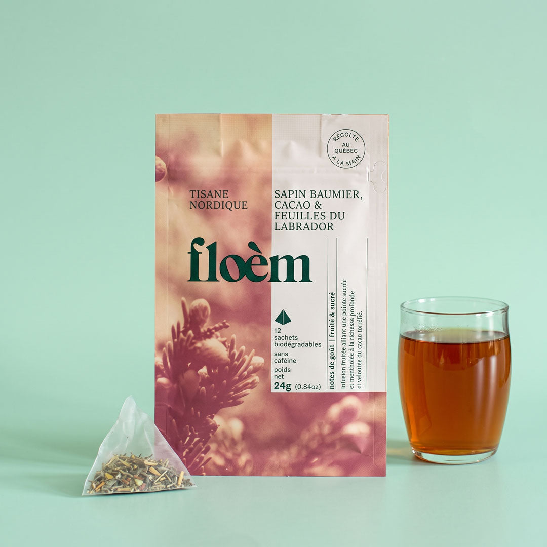 Flat Bottom Pouch - Tisane Sapin et Cacao en sachet - Floèm