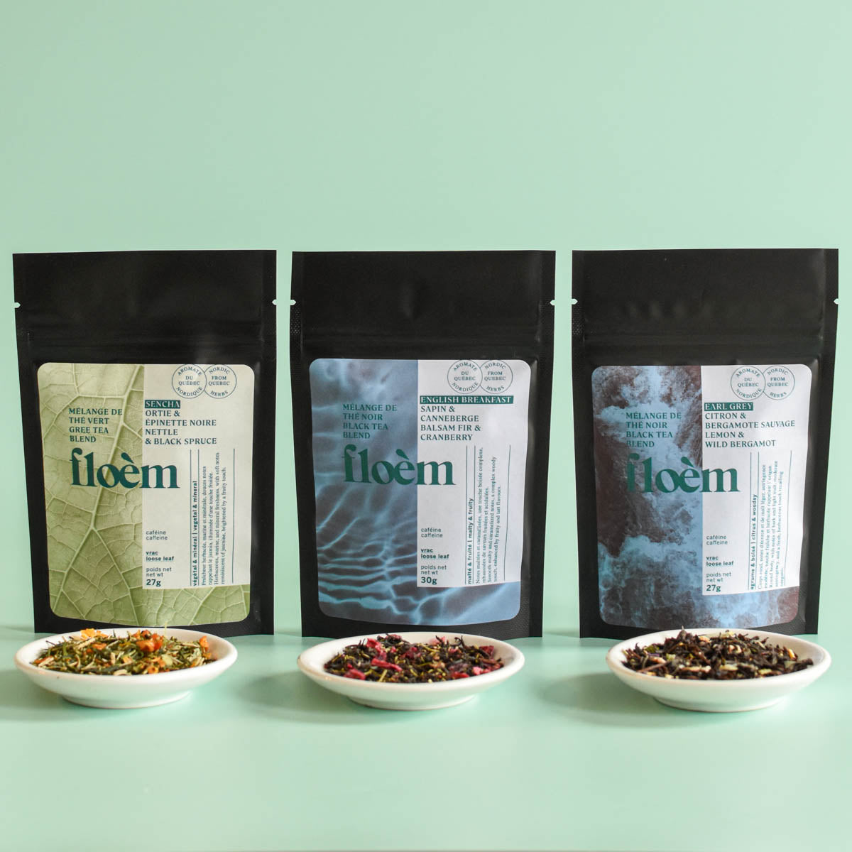 Set of 3 Teas - Sencha, Earl Grey, English Breakfast - Limited Edition