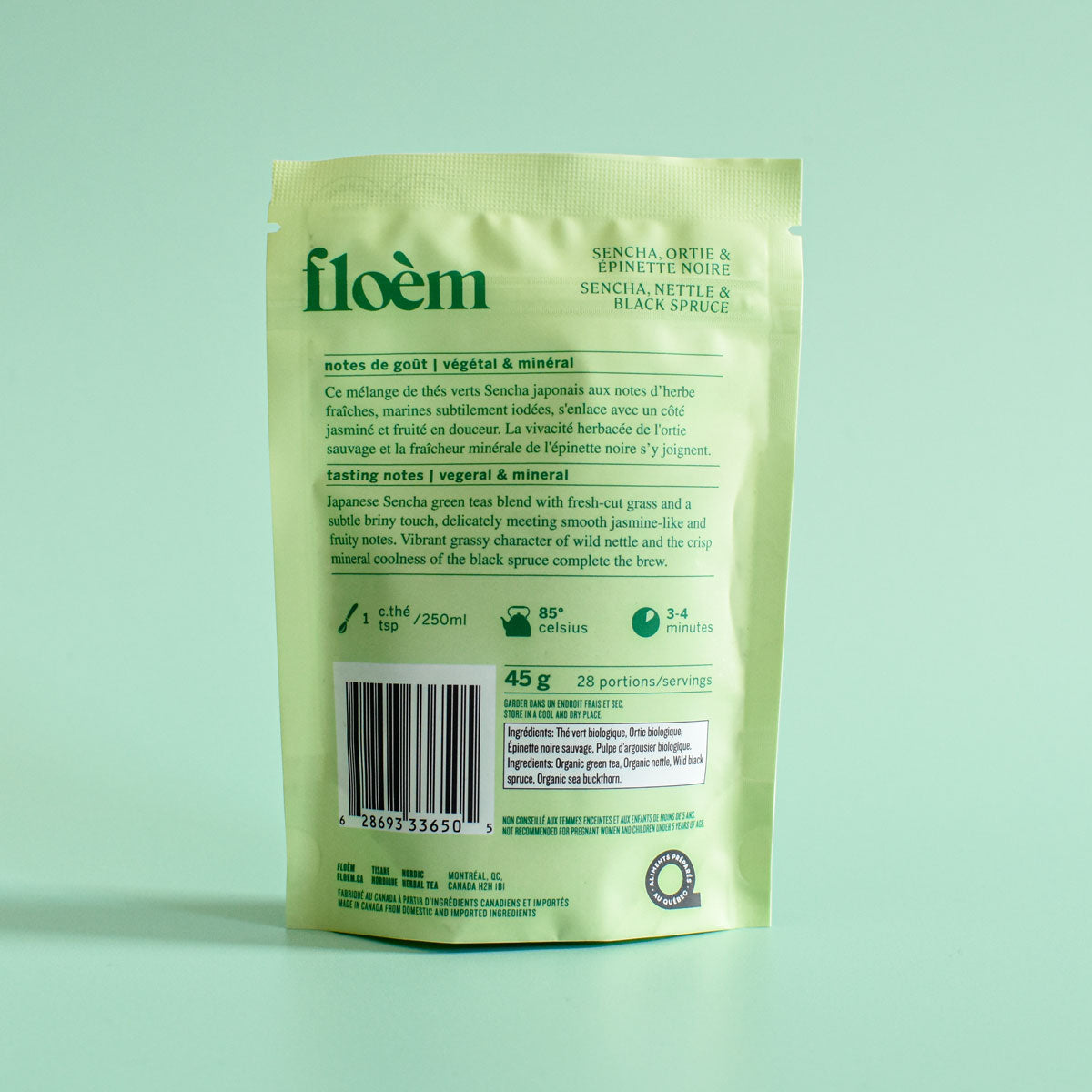 Loose Leaf Tea – Sencha Green Tea, Nettle & Black Spruce
