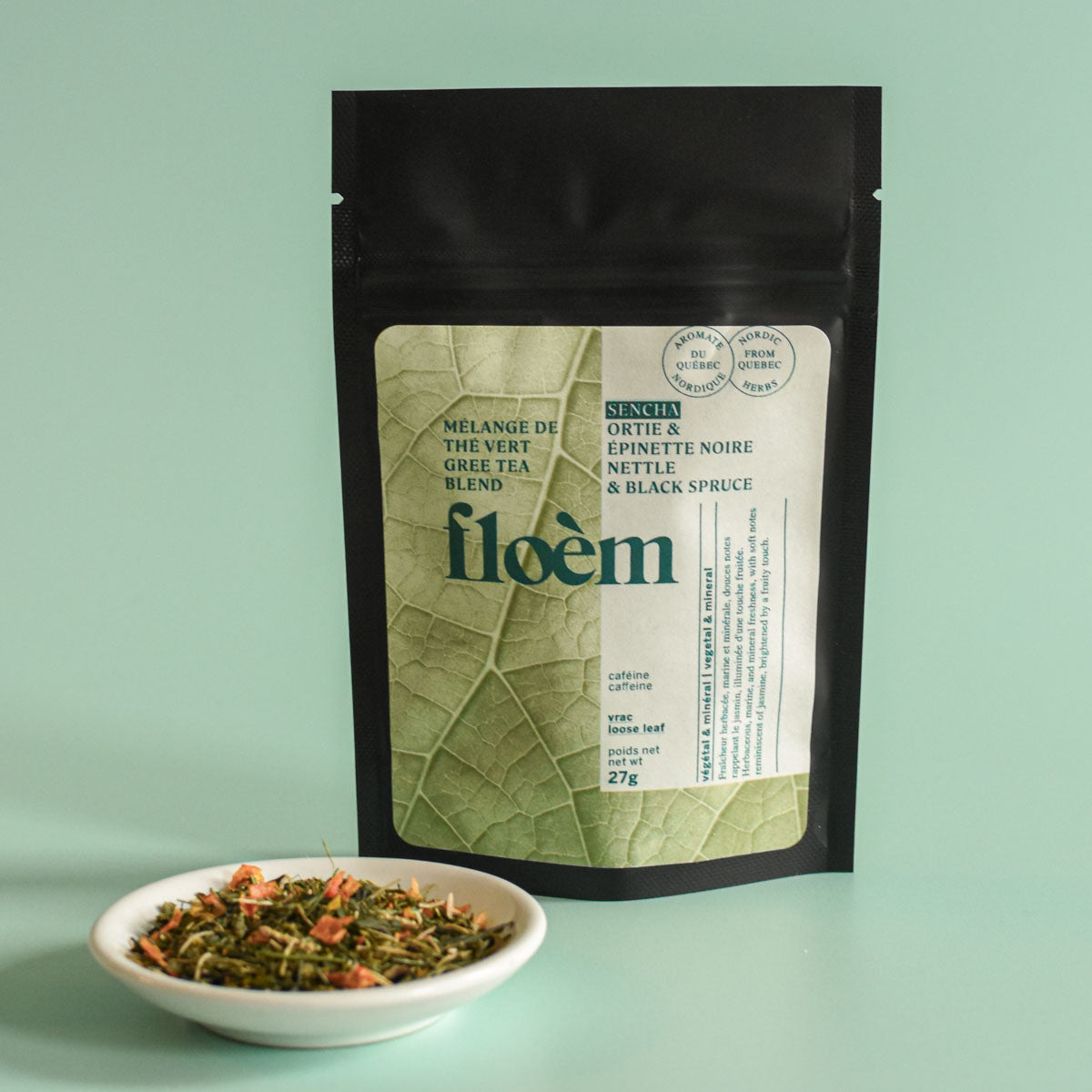 Loose Leaf Tea – Sencha Green Tea, Nettle & Black Spruce