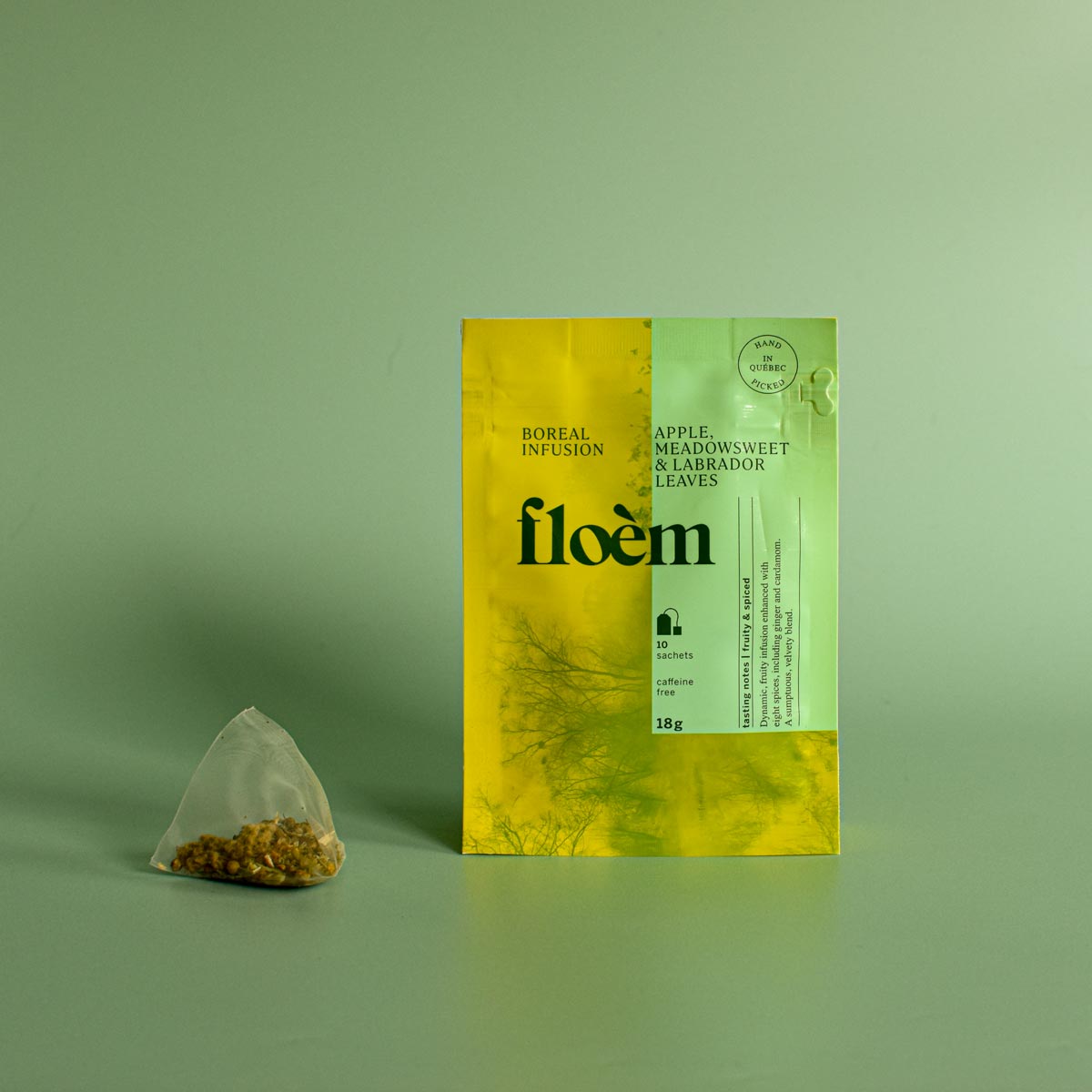 Tisane en sachets - Pomme, reine des prés & feuilles du Labrador - Tisane - Floèm