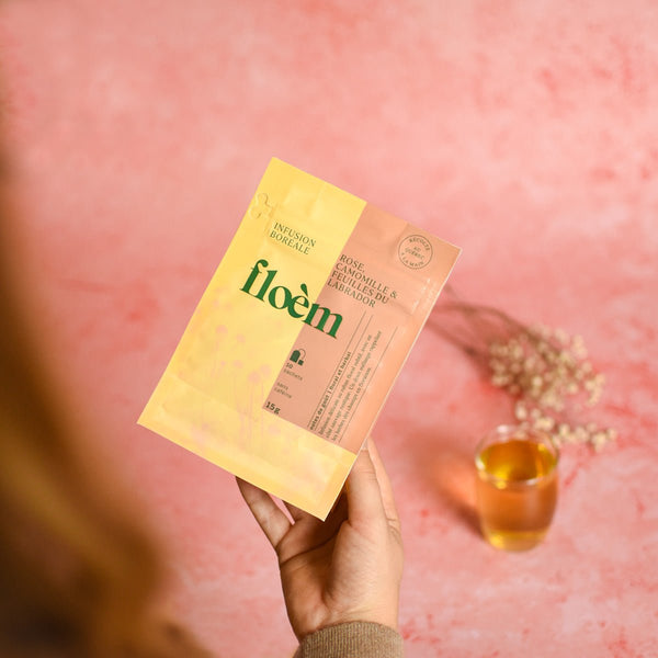 Tisane en sachets - rose, camomille & feuilles du Labrador - 10 sachets (15g) main image 0